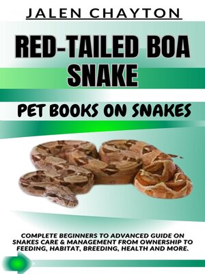 cover image of RED-TAILED BOA SNAKE  PET BOOKS ON SNAKES